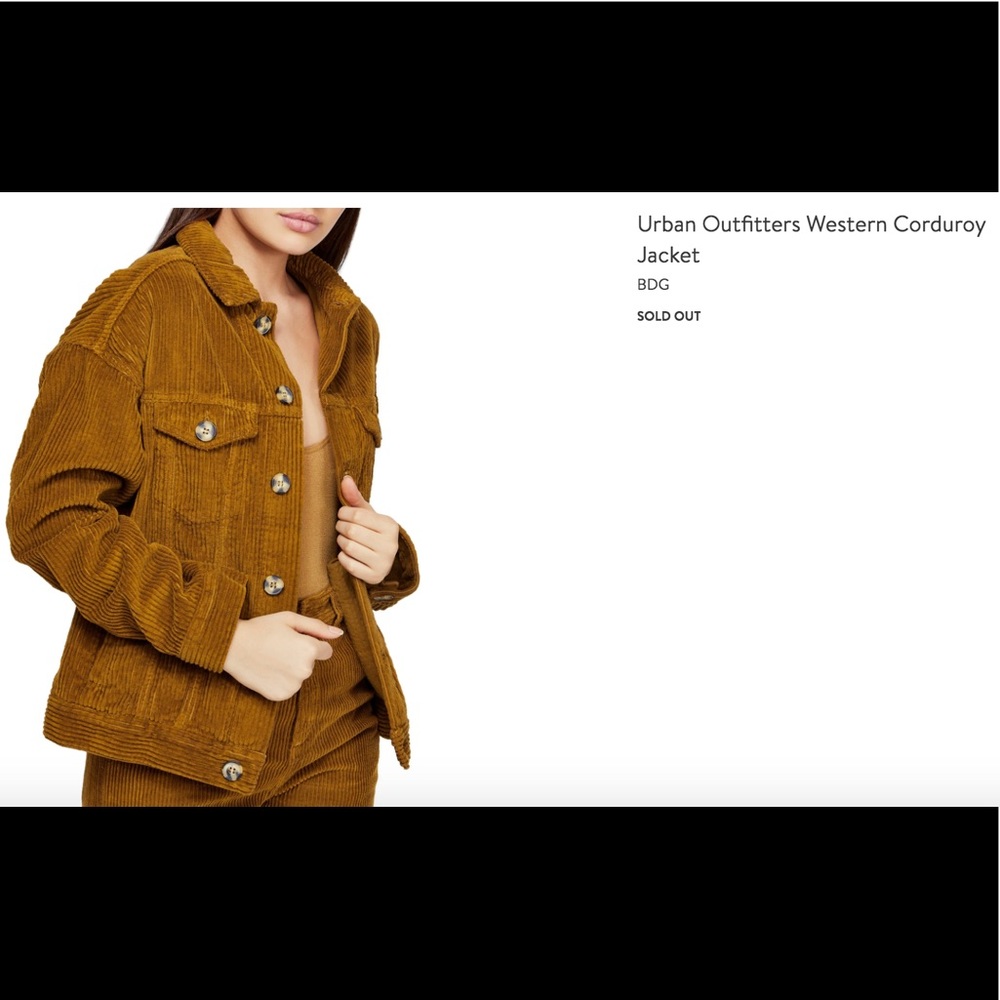 Urban Outfitters Western Corduroy Jacket